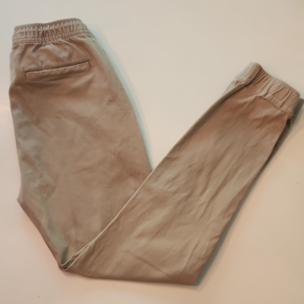 Nautica School Uniform Khaki Tan Elastic Waist Pants Large 14/16